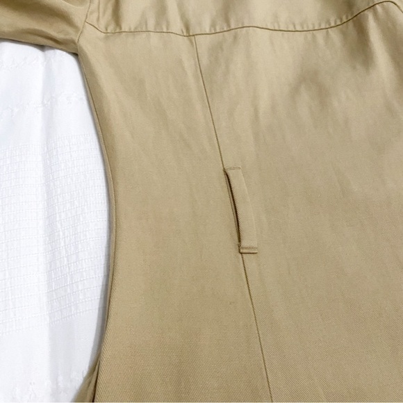 Cos BEIGE LONG SLEEVE V-NECK ZIPPER FRONT MAXI DRESS - 2 - Picture 7 of 10